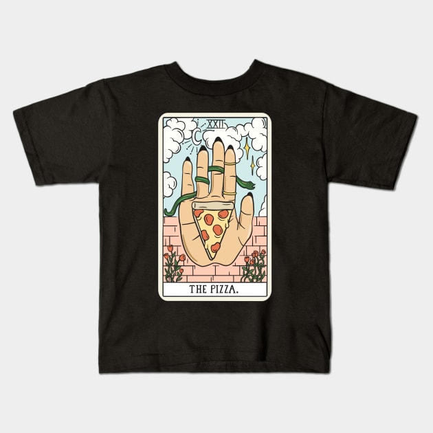 PIZZA READING (LIGHT) Kids T-Shirt by sagepizza